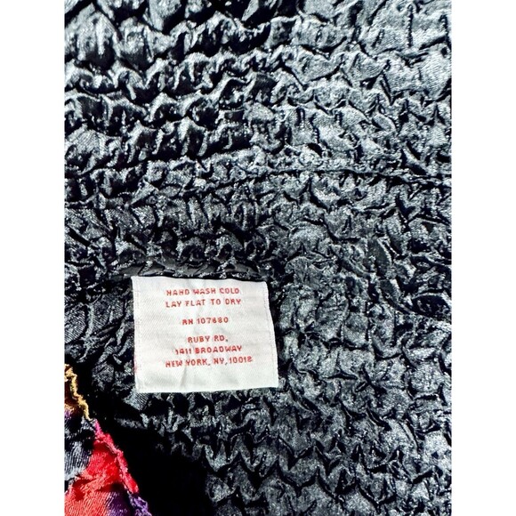 Ruby Rd Jacket Stretchy Quilted Textured Colorful Zip Front Women's Size PM - Picture 5 of 8